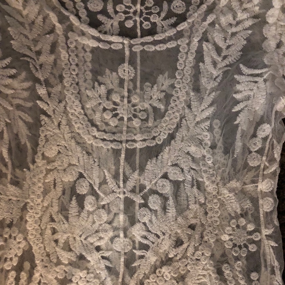 Lace long sleeve shirt